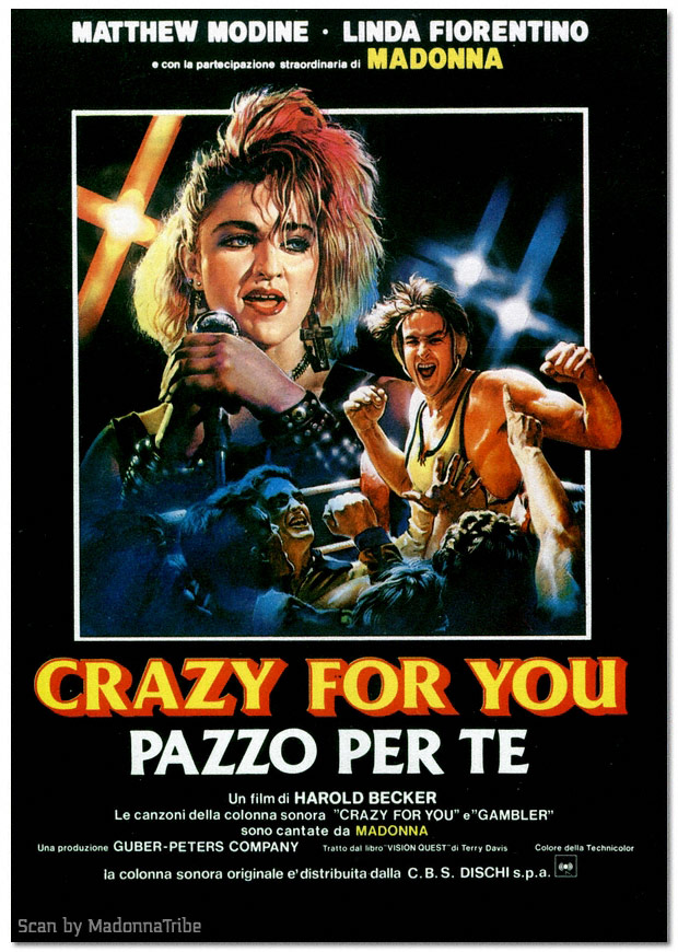 Crazy for you. Постер Vision Quest 1985. Madonna Crazy for you. Crazy for you Мадонна. Pazzo pazzo Crazy Crazy.